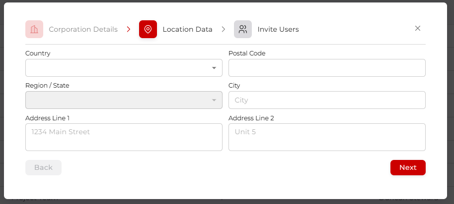 Corporation Location Data