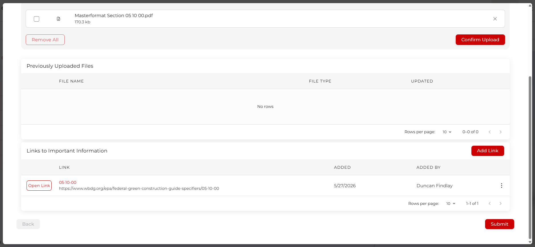 Work Package Wizard Page 3-4